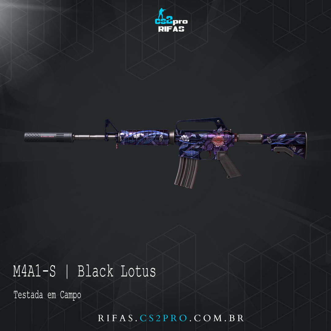 M4A1-S | Black Lotus + 5 NUMEROS NA AK AQUECIMENTO DE ACO